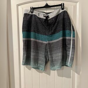 Hurley Black and Teal Hybrid Shorts